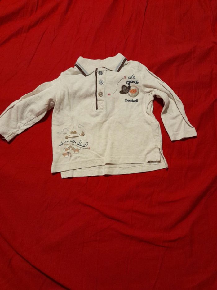 Lot salopette et tee-shirt taille 3 mois - photo numéro 3