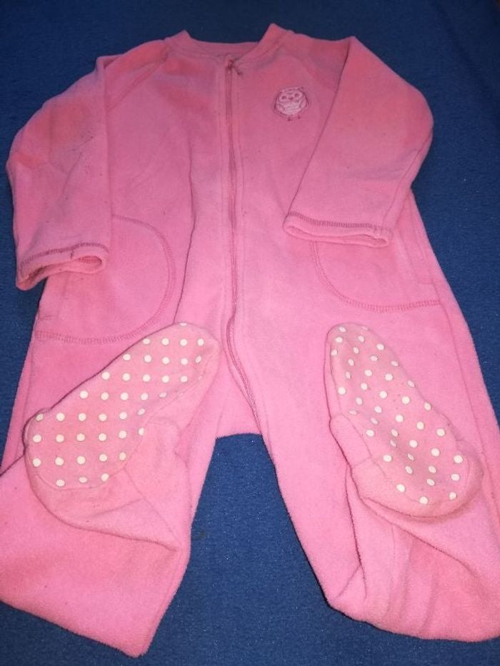 Pyjama combinaison en polaire fille 3 ans.
