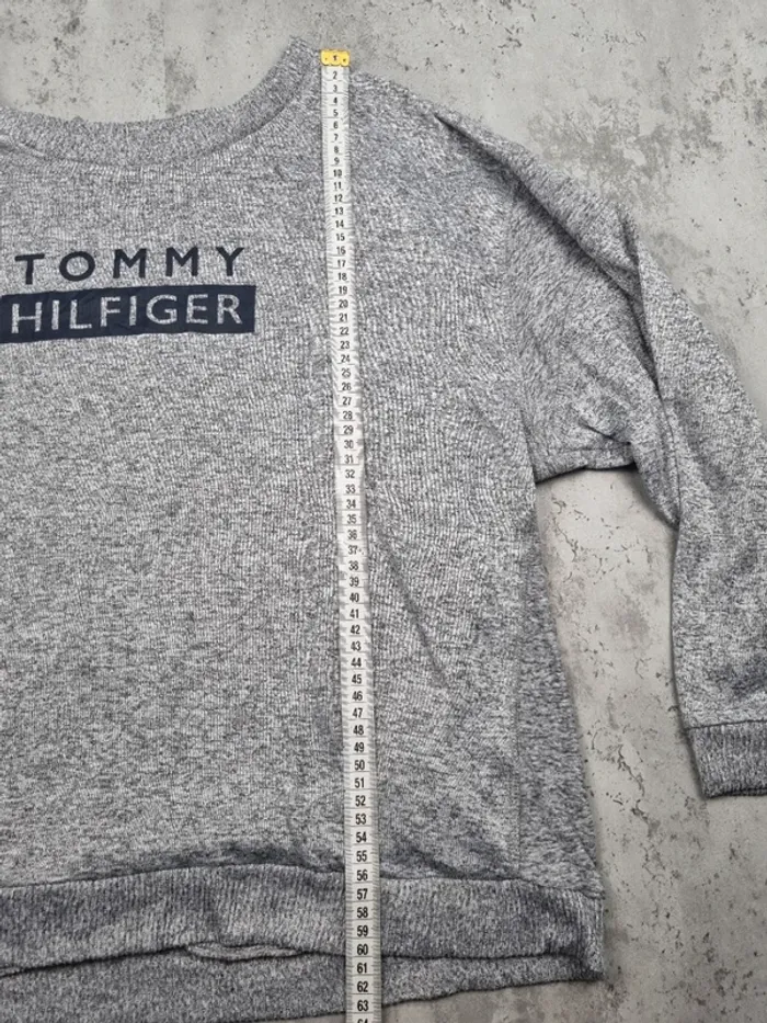 Sweat gris Tommy Hilfiger – Taille XXL Femme (mesures en photos) - photo numéro 7