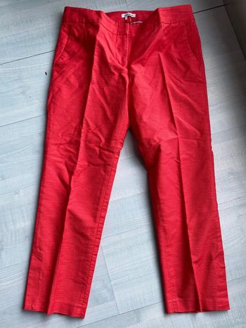 Pantalon 3/4 rouge Manoukian taille 40