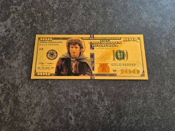 Billet OR à collectionner Frodon seigneur des anneaux