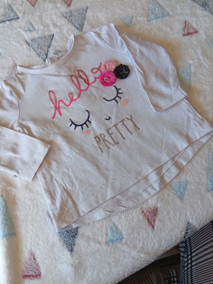 T-shirt hello pretty - photo numéro 2