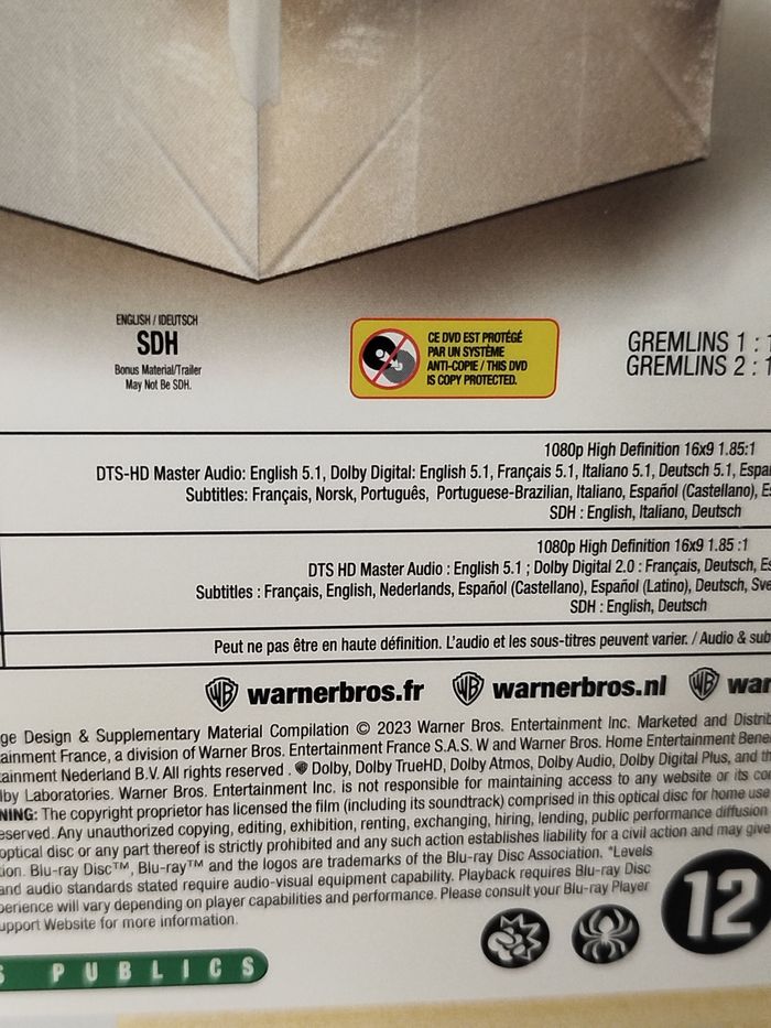Collection Gremlins - Coffret Blu-ray - (Sous blister) - photo numéro 4