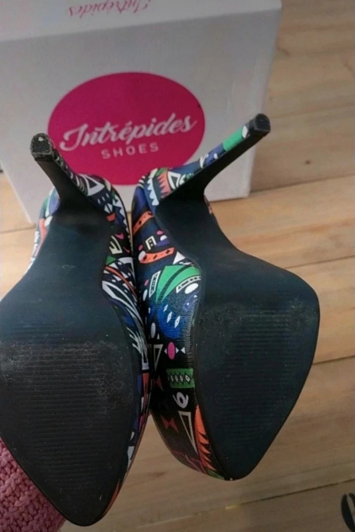 Magnifiques escarpins plateforme faits main 🇫🇷✨ - photo numéro 9