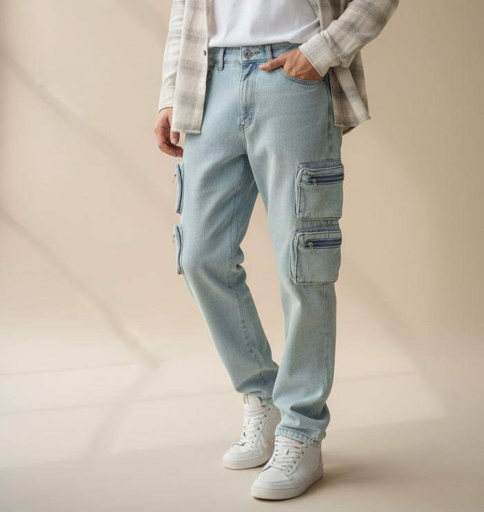 Jeans BoohooMan Homme – Taille 40 – Neuf sans étiquette – Bleu Denim