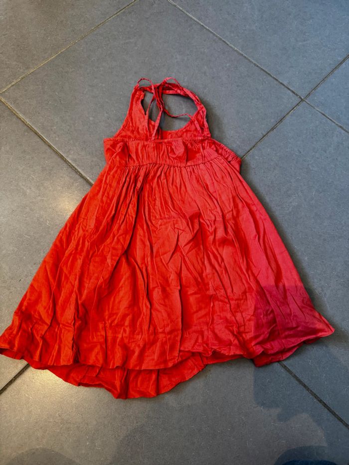Robe / Tunique sans manches - TAO - Broderies - Corail, orange - 6 ans - photo numéro 3