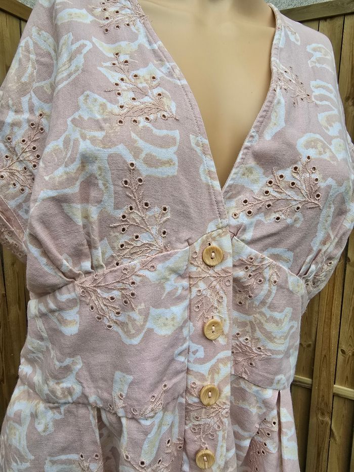 Combi-short lin melangé neuve non négociable 🍒Zara🍒taille XL - photo numéro 6
