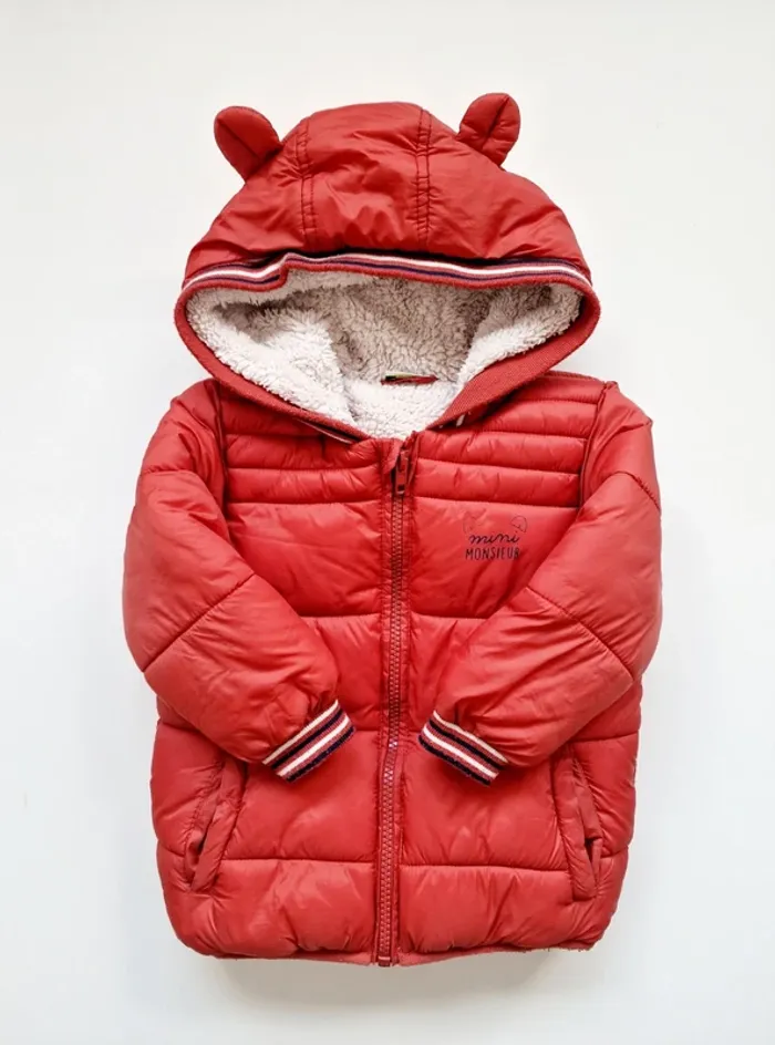 Tape À L'Œil - Manteau / veste / doudoune avec capuche oreilles, manches longues (18 mois)