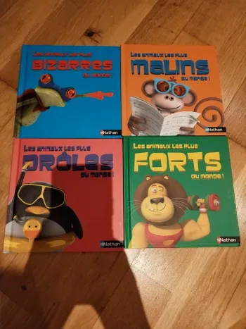 Lot 4 Livres les animaux les plus