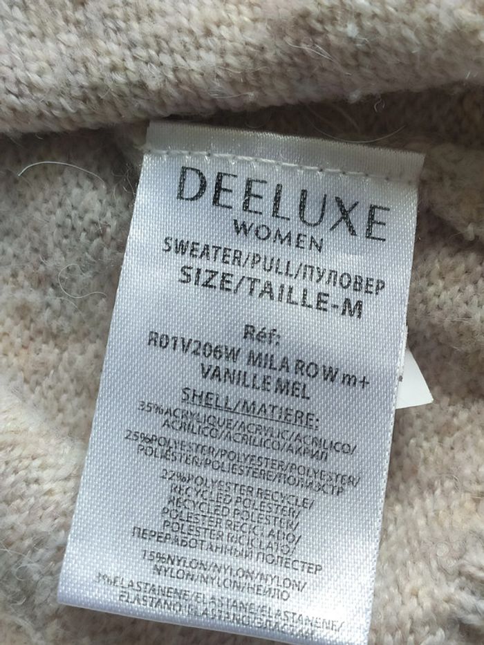 Robe pull Deluxe women col roulé M crème - photo numéro 5
