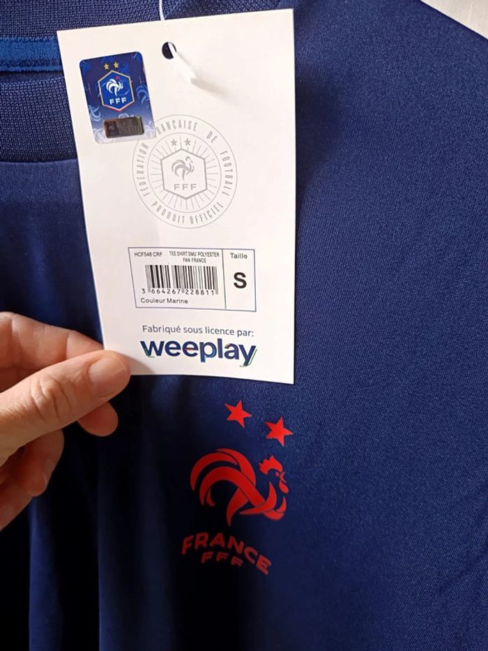 Tee-shirt FFT 2 étoiles taille S neuf - photo numéro 3