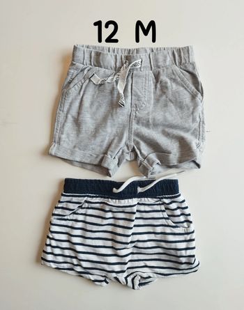 Lot shorts bébé garçon 12 mois