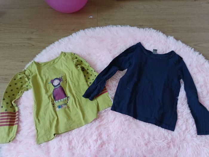 Lot 12 tee shirt fille 6 ans Manches longues - photo numéro 4