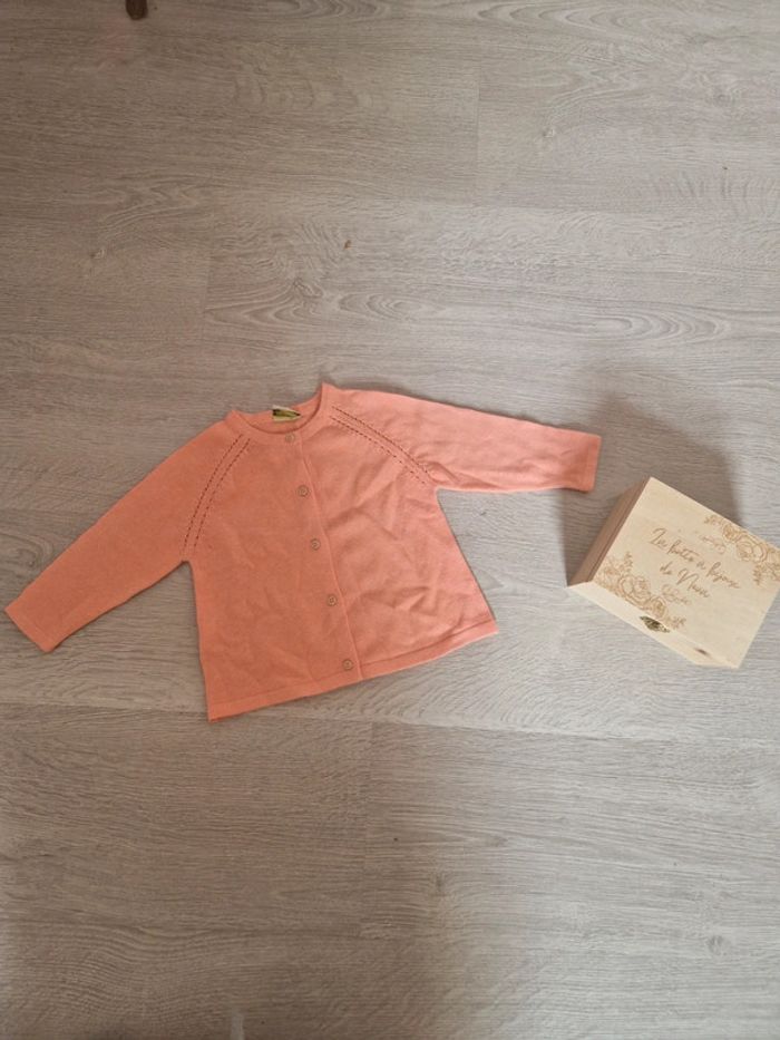 Gilet corail fluo Tape à l'œil 🐇12 mois🐇