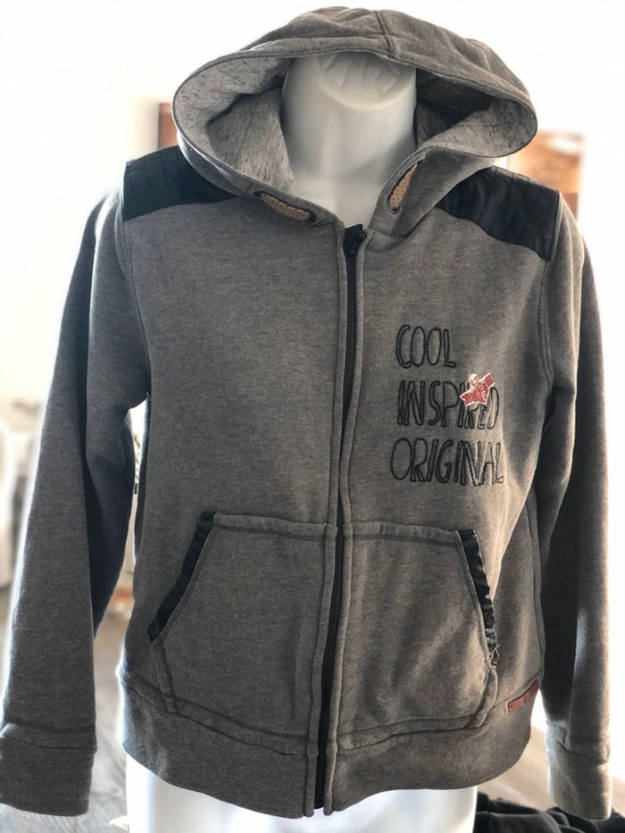 Veste ikks 12 ans gris chiné