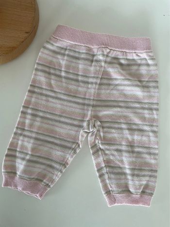 Pantalon rose vert blanc bébé fille