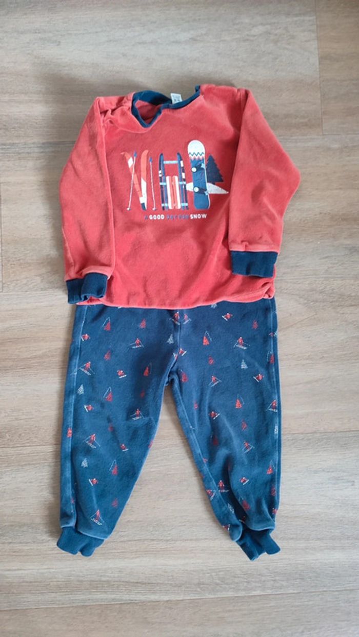 Pyjama Okaïdi velours 2 ans