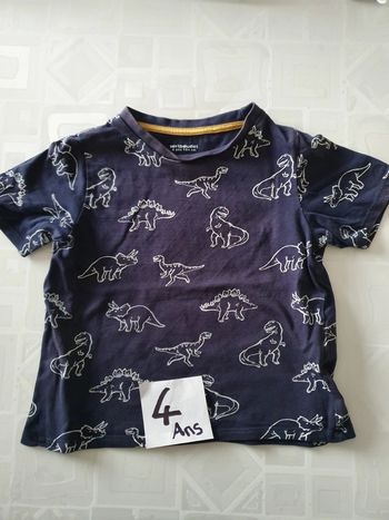 T-shirt Dinosaures 4 ans