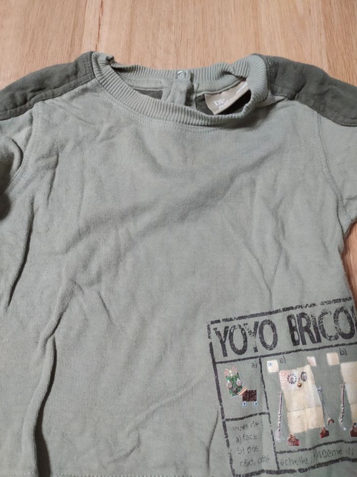 T-shirt manches longues DPAM 12 mois