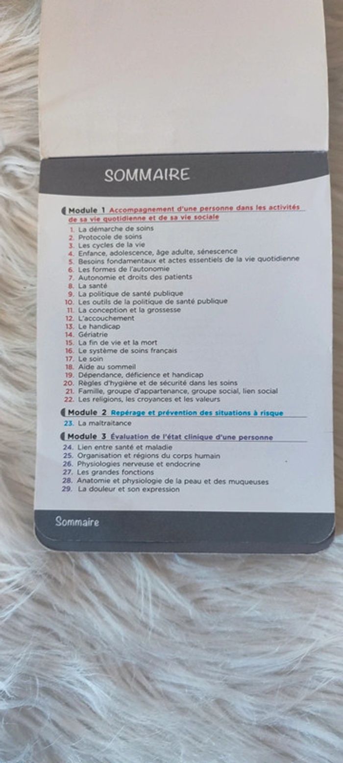 Livre deas aide soignante module de 1 a 10 - photo numéro 3