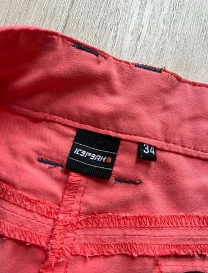 Short de sport Icepeak couleur rouge/corail taille haute XS/S - photo numéro 5