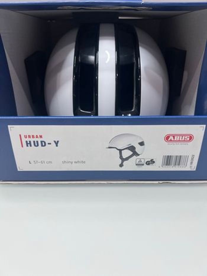 Casque vélo Abus Urban HUD-Y Taille L 57-61 cm Shiny White - photo numéro 2