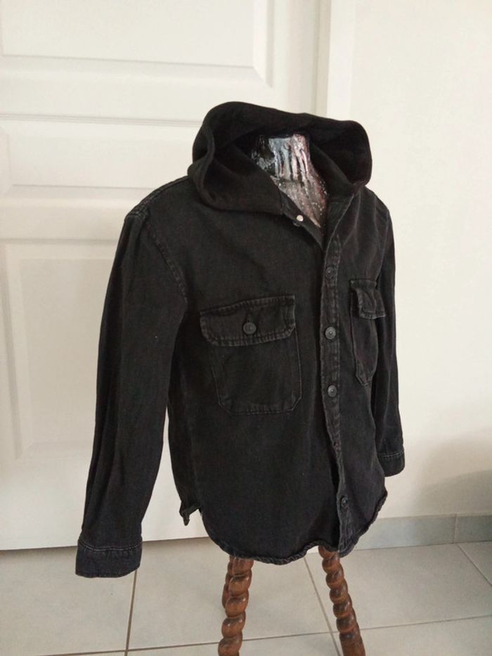 Veste en jeans noire