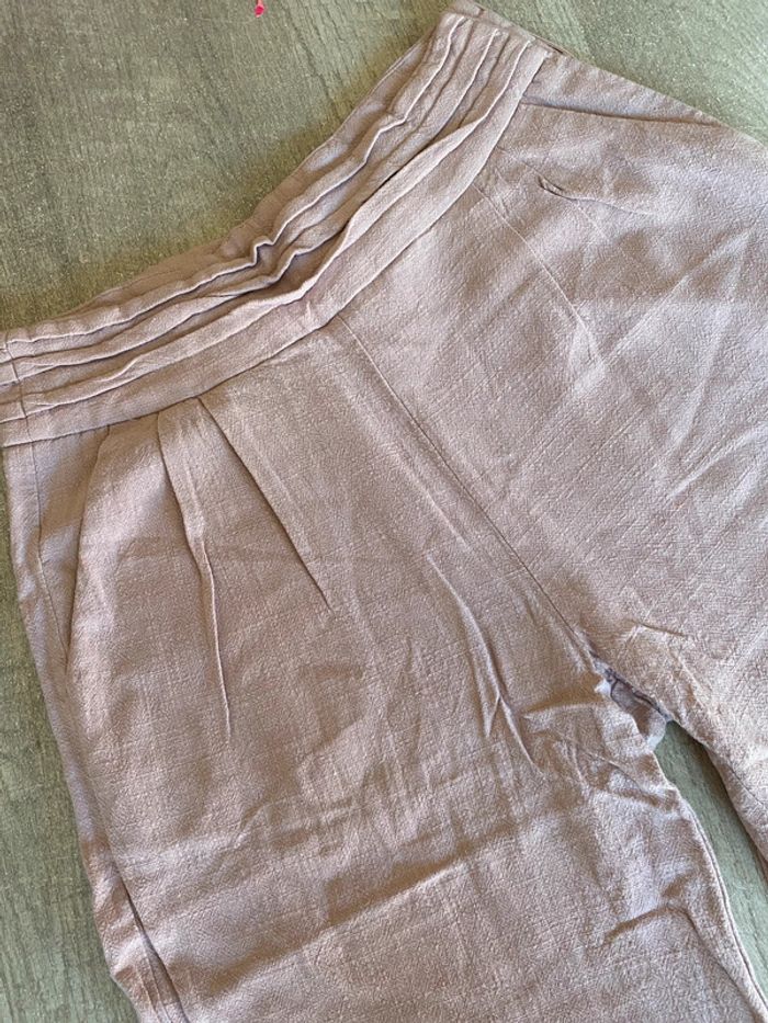 Pantalon large rose clair – femme - photo numéro 3