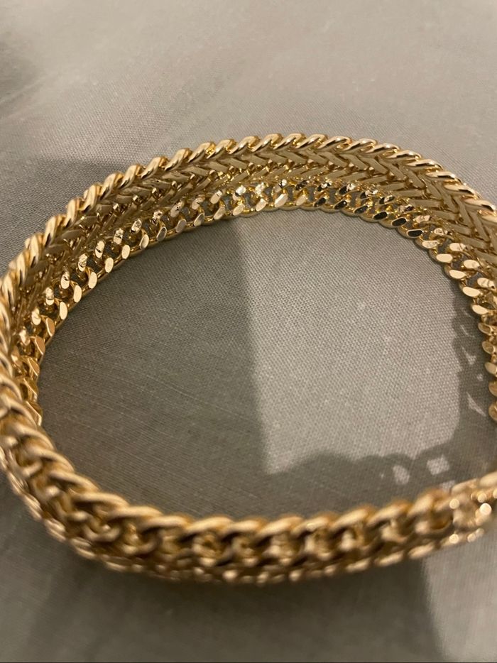 Bracelet chaîne doré – double rang - photo numéro 4