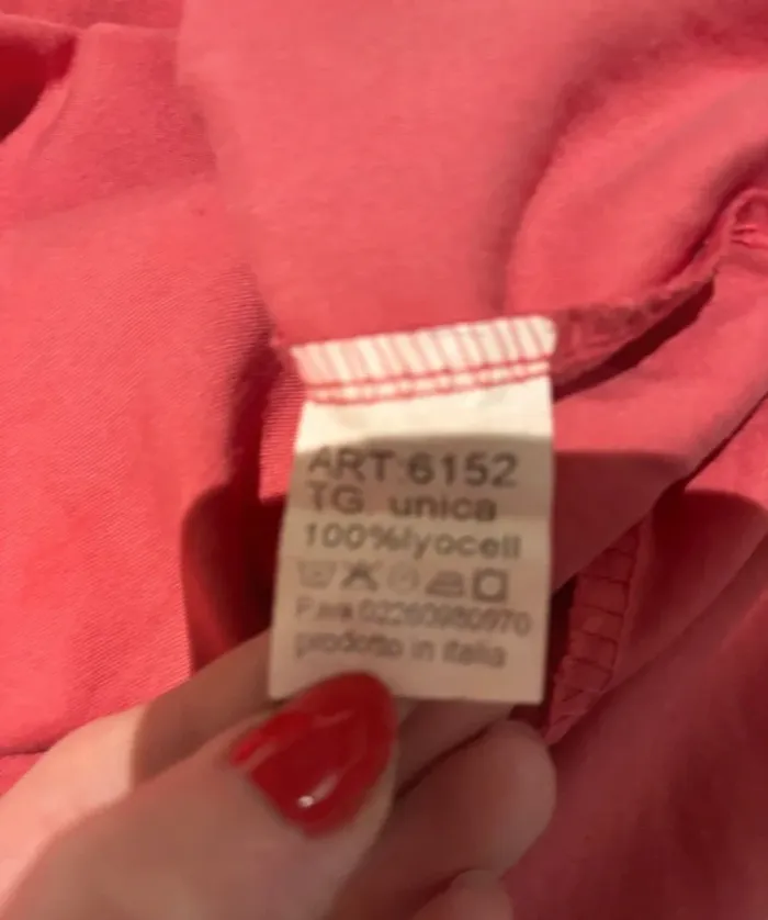 Jupe longue rose fendue à taille élastique – taille unique - photo numéro 8