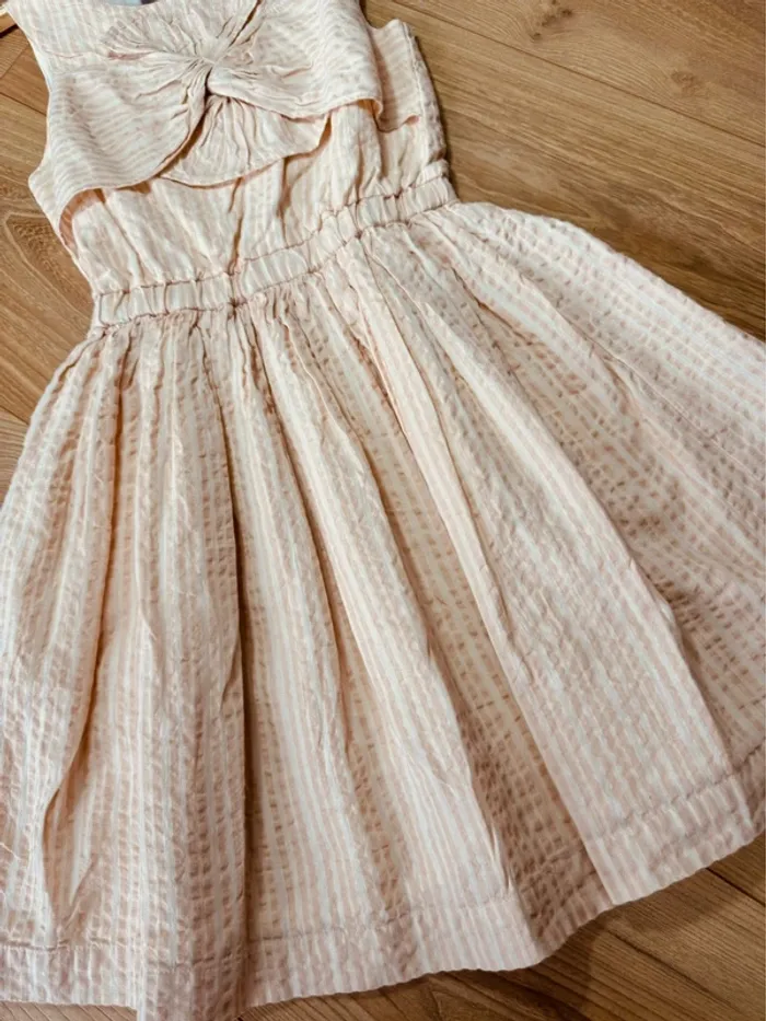 Taille 8 ans robe cérémonie fille Kiabi rose * rayures * 🌸 - photo numéro 5
