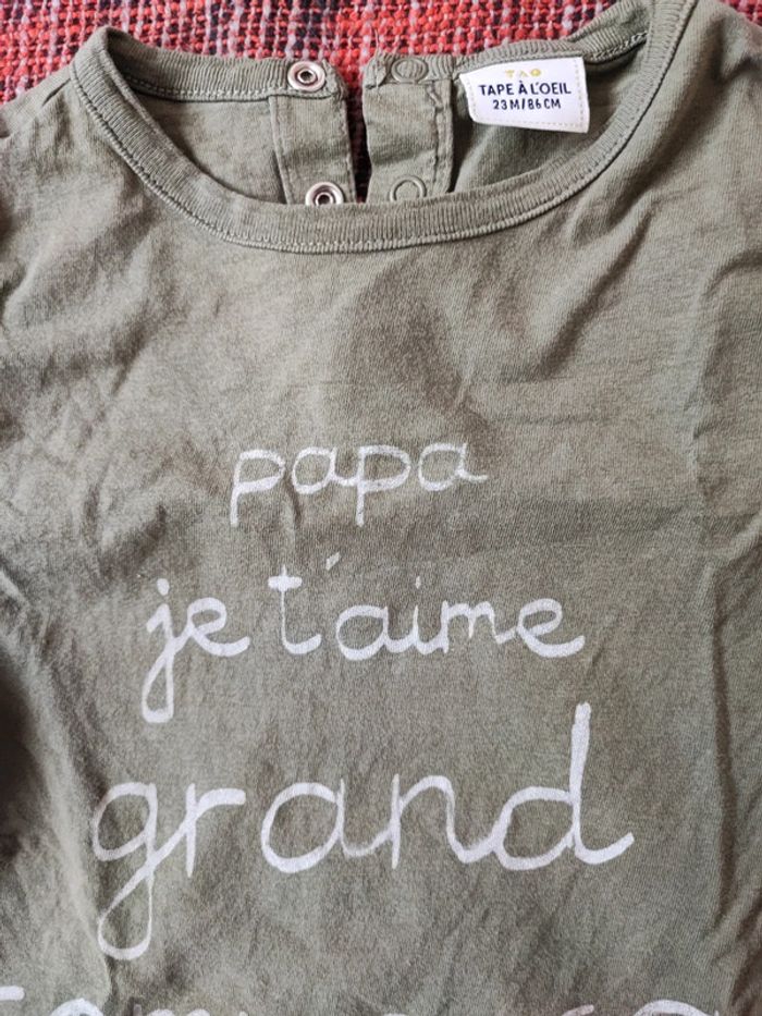 Lot 4 t-shirt manches longues 24 mois - photo numéro 5