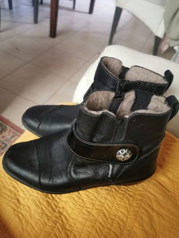 Belles bottines fourrées Podowell p 41 nickel