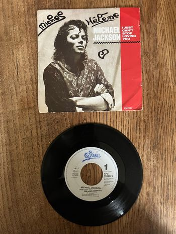Vinyle 45 tours-Michael Jackson-I Just can’t stop loving you