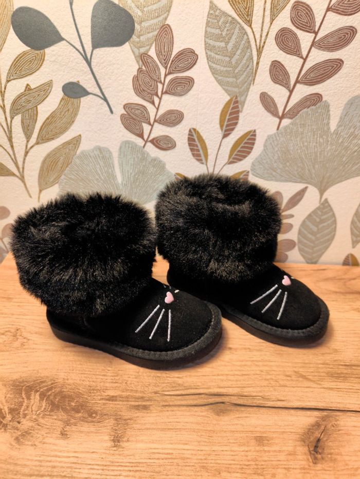 Bottes fourrées noir chat 23 - photo numéro 3
