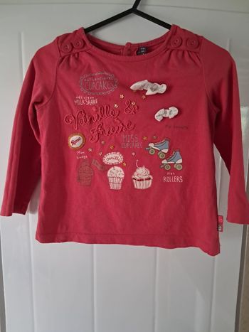 Tee-shirt manches longues 24 mois 86 cm Sergent-major