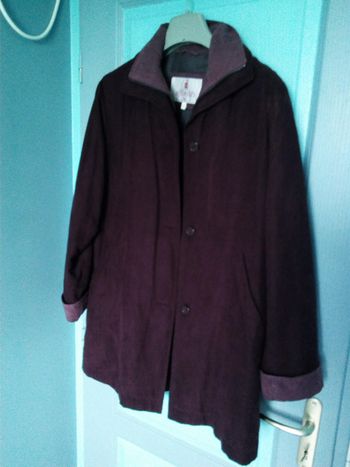 Manteau prune Taille 2 Affinités Armand Thiery