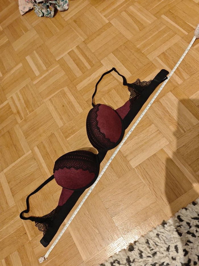 Soutien-gorge Undiz noir et bordeaux - photo numéro 6
