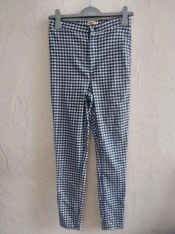 Pantalon à carreaux Pull&Bear Taille 40