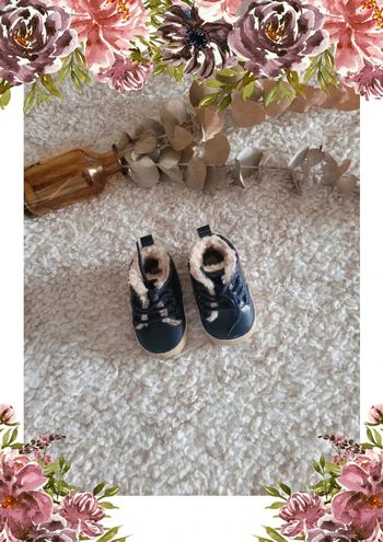 Chaussure bébé chaude, taille 3/6mois