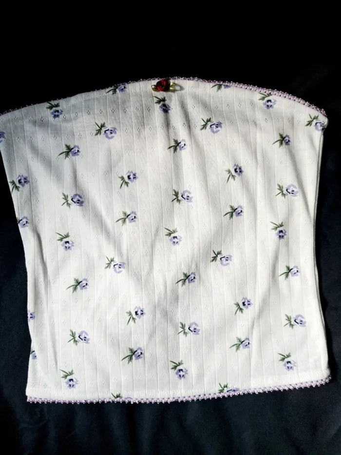 Tank top débardeur bustier imprimé floral