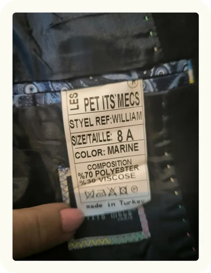 Veste tailleur costume chic enfant Les petits mecs Taille 8 ans - photo numéro 8