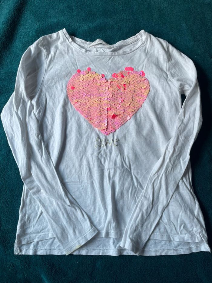 Lot 5 t-shirts fille 10 ans - photo numéro 9