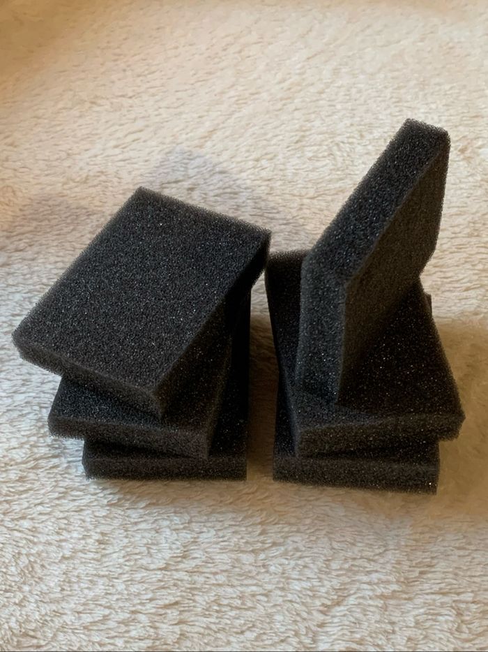 Lot 6 mousses rectangulaires pour peinture