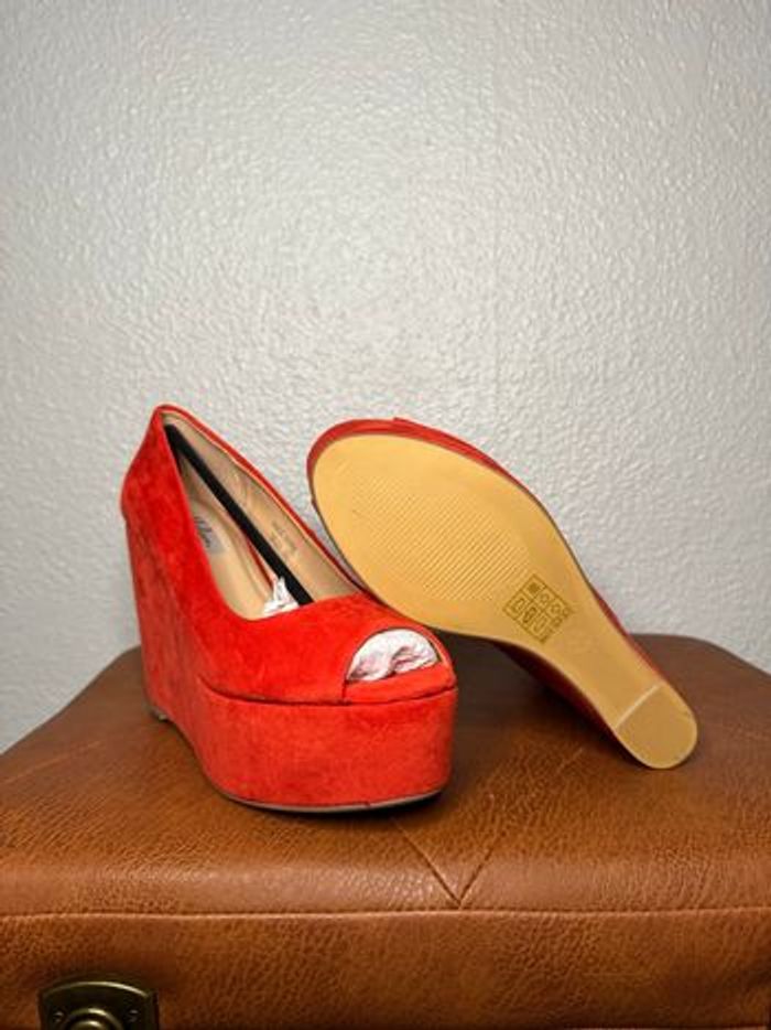Escarpins compensés orange – Malien - photo numéro 6