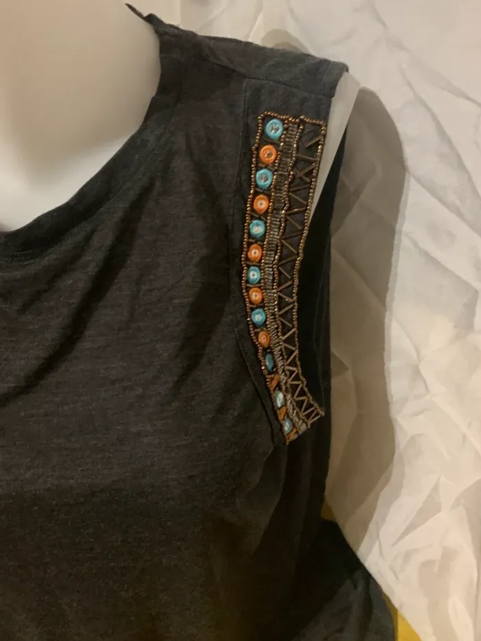 Débardeur Kiabi taille XL gris fantaisie - photo numéro 6