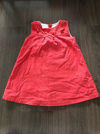 Salopette robe couleur fraise 18-24 mois (92 cm)