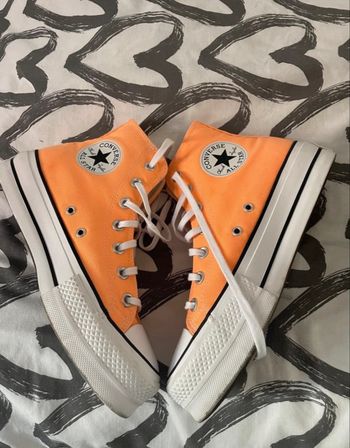 Converse, orange plate-forme