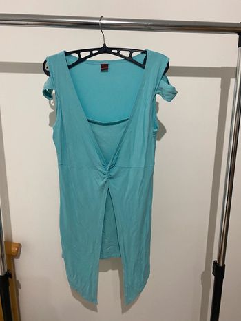 Haut tee shit tunique turquoise
