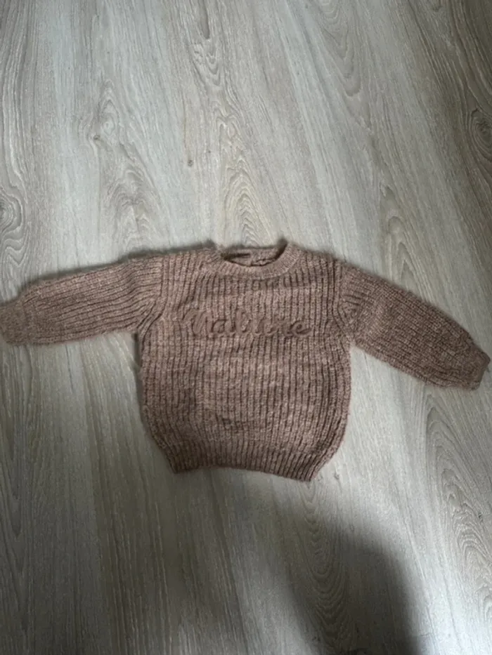 Pull en laine marron